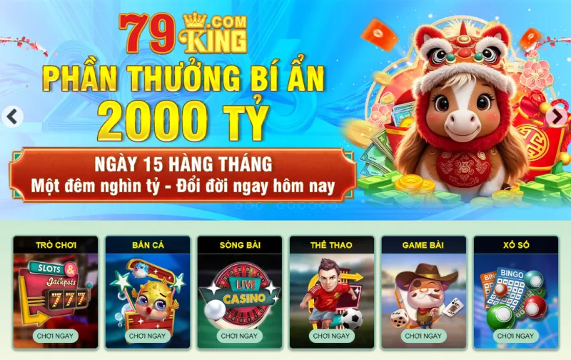 Nhà cái 79KING của chúng tôi mang đến những ưu thế nổi trội tại thị trường gambling Việt Nam